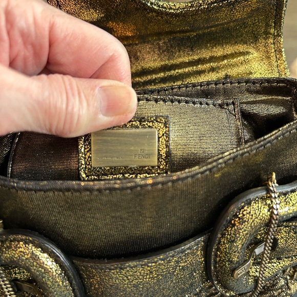 Fendi Bronze Water Snake Mini B Bag - Picture 9 of 11